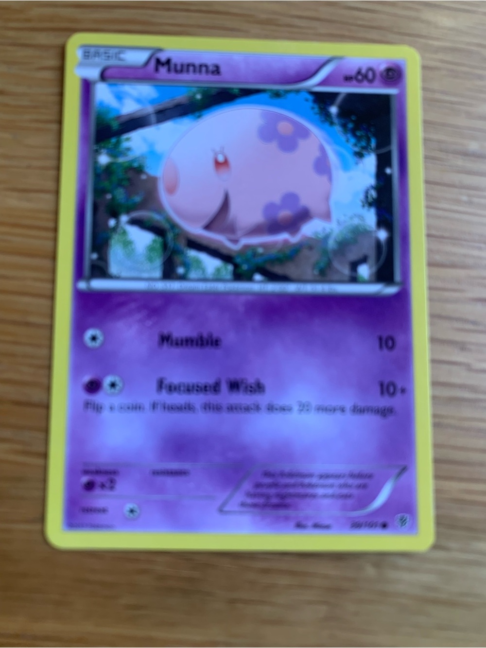 Pokemon Munna Pink & Purple Trading Card